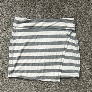Athleta striped knit skirt M